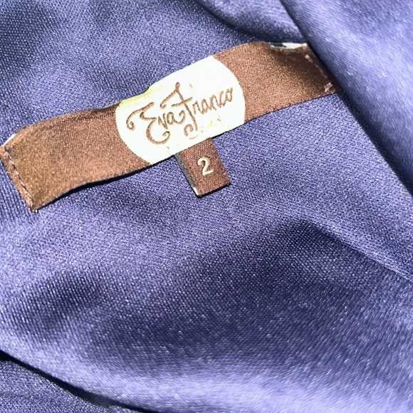 RARE Anthro Eva Franco Abigail Metallic Silver Polka Dot Tie Waist Bow Dress - 2 - Picture 13 of 15